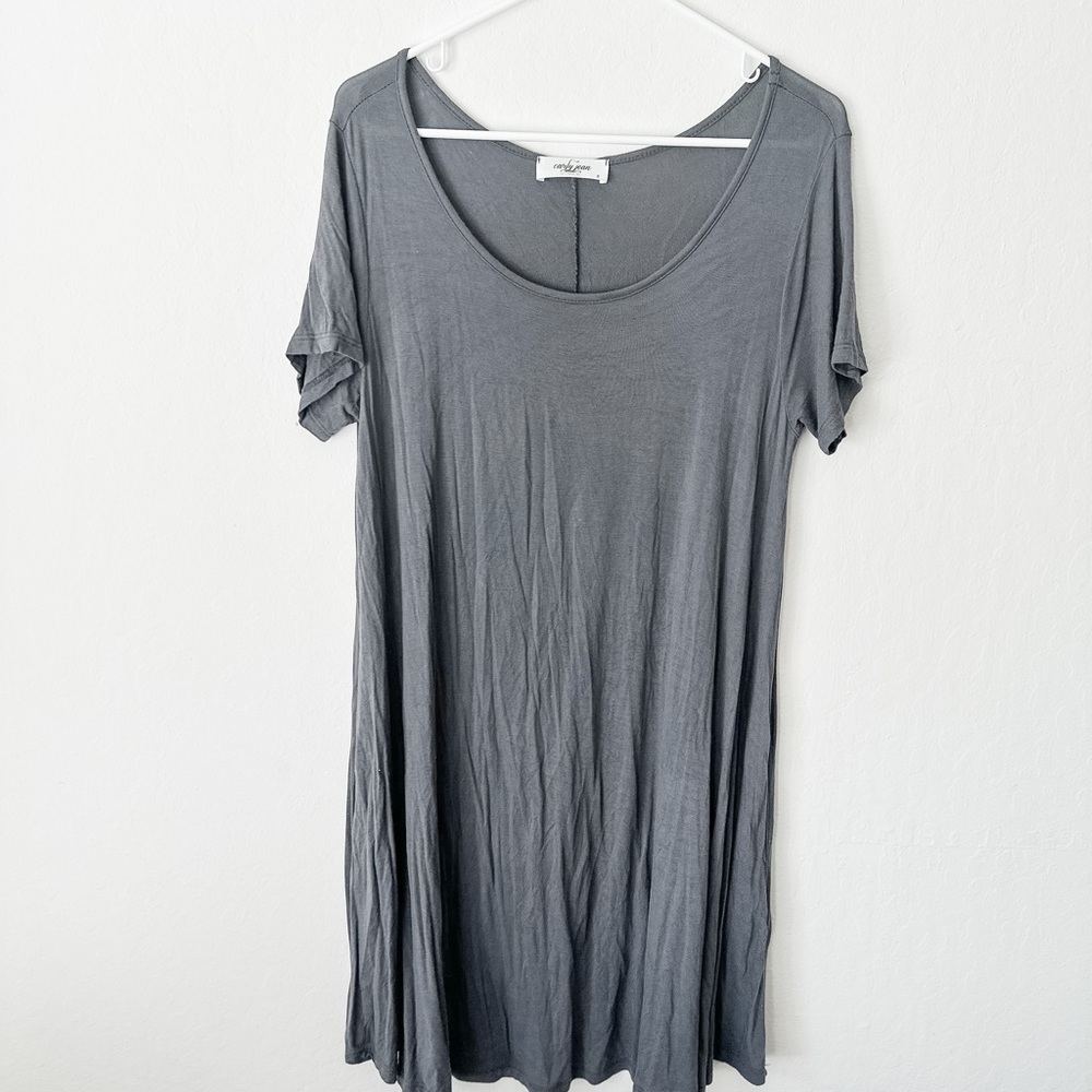 Carly Jean Los Angeles swing dress, charcoal